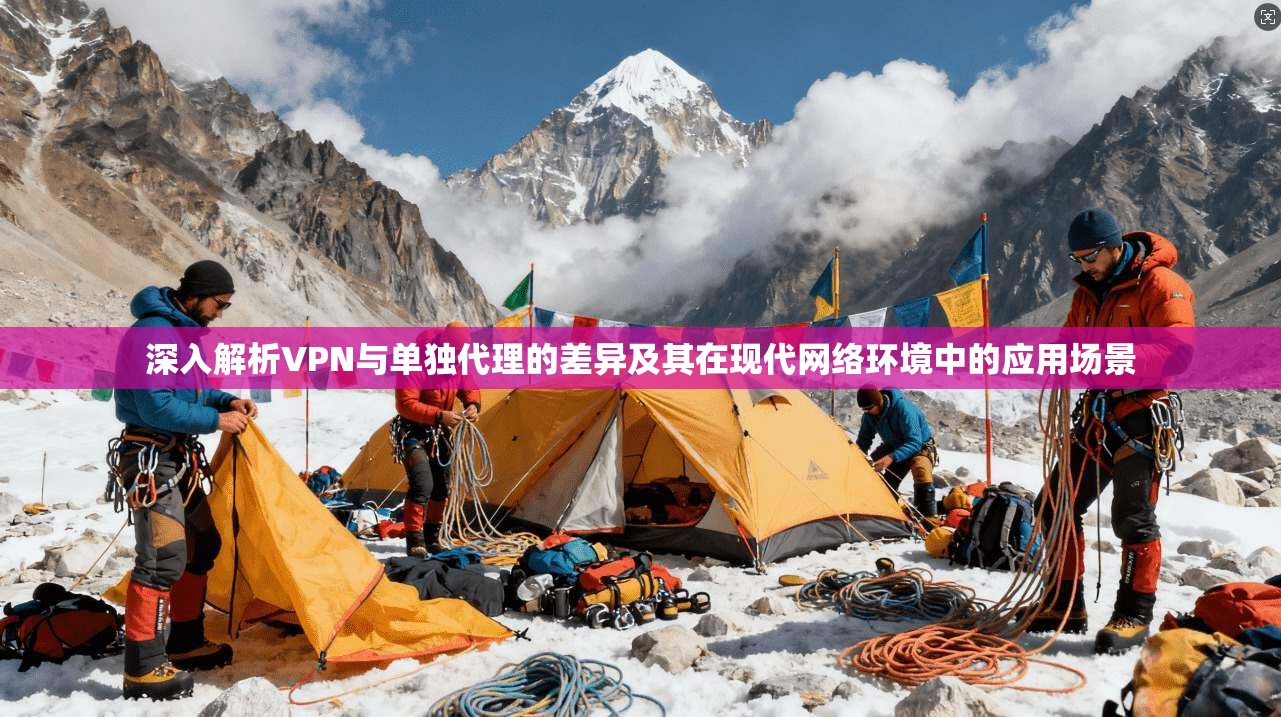深入解析VPN与单独代理的差异及其在现代网络环境中的应用场景