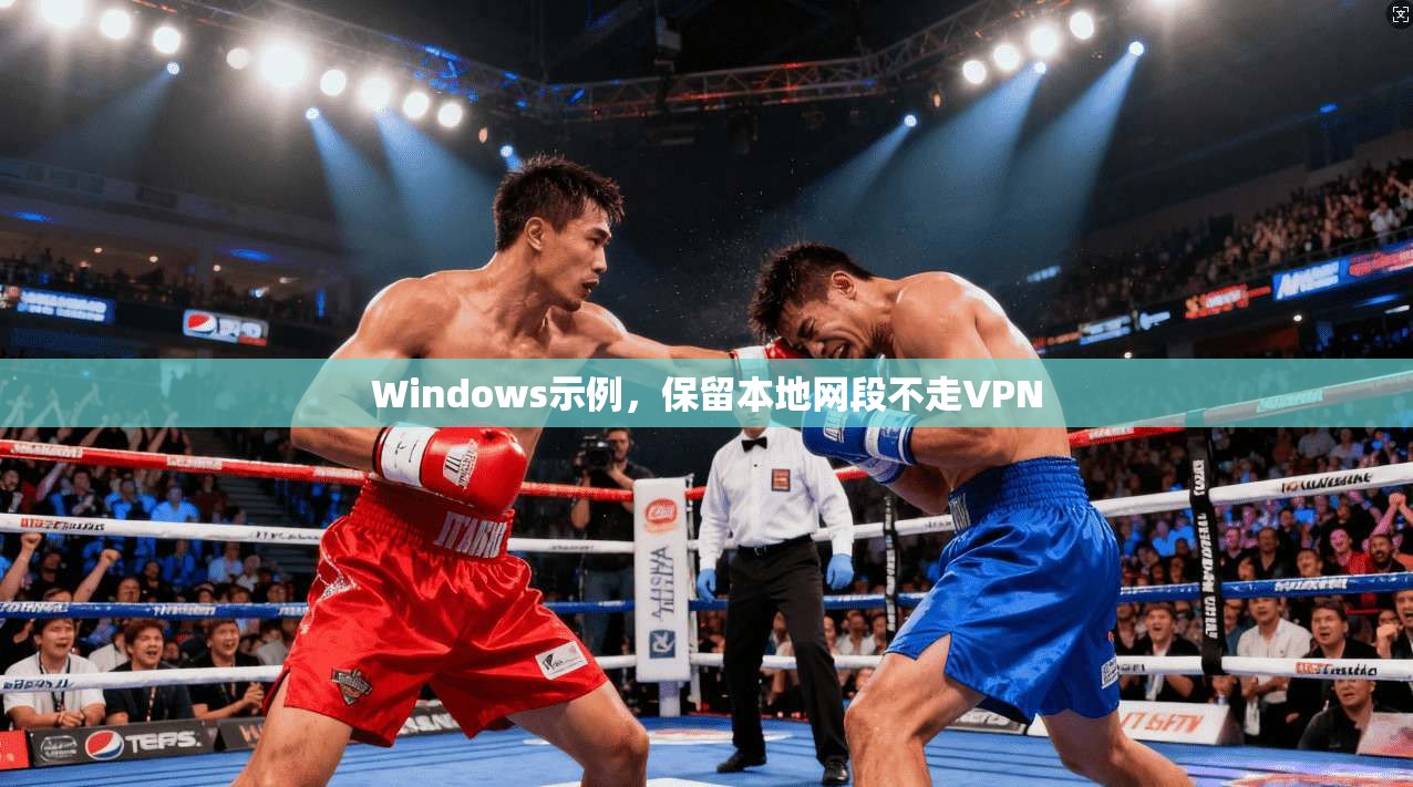 Windows示例，保留本地网段不走VPN